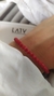 Pulsera en Plata y Cristales Checos Roja