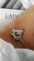 Pulsera Corona en Plata Rodinada y Micropavé