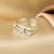 ANILLO DOBLE INICIAL - Plata 925