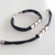 PULSERA ECOCUERO X 3 DIJES - Plata 925