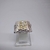 ANILLO SELLO CON RELIEVE - Plata 925 y Oro 18Kts - comprar online