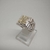 ANILLO SELLO CON RELIEVE - Plata 925 y Oro 18Kts