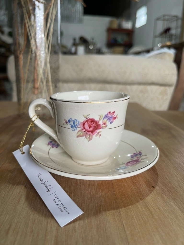 Juego de Café x 4 Tazas Antiguas Essex