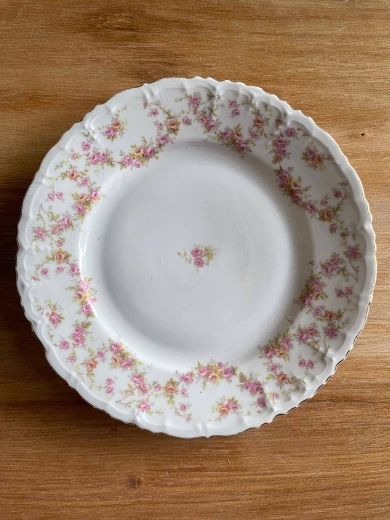 Plato Postre Checoslovaco Unico Antiguo