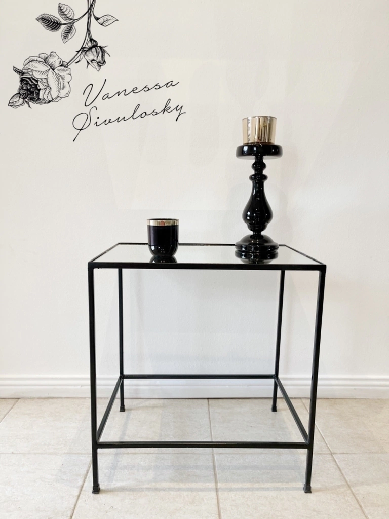 Mesa de Arrime /Ratona Auxiliar Multiuso Negra