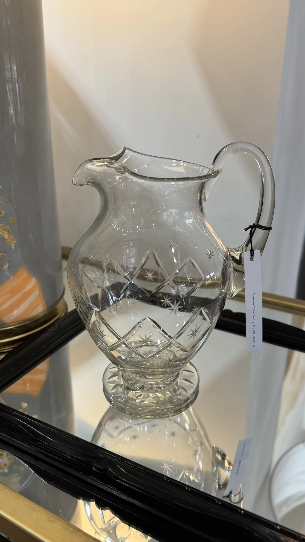 Jarra Cristal Tallado