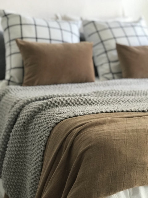 Manta Arroz Gris - comprar online