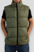 Chaleco Campera Puffer Hombre Pluma Sintetica Ultra Light Green