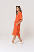 Vestido Largo Lino Coral - comprar online