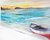 Barco na praia (23x50 cm) - loja online