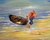 Pescador na praia (50x60 cm) - ARTE COMUNE | Atelier . Galeria