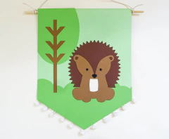 Imagem do Kit Painel- Animais do Bosque Menina