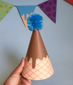 Chapéu de Aniversário - Sorvete na internet