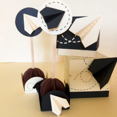 Toppers de Doces - Avião de Papel (08 UNIDADES) na internet