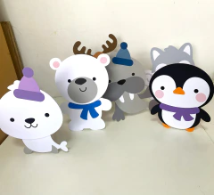 Totem para Mesa - Animais do Ártico
