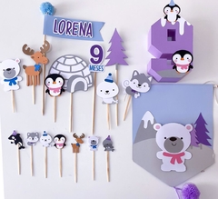 Kit Mesversário - Animais do Ártico