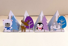 Caixa Pirâmide Espaçonave - Animais do Ártico