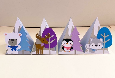 Caixa Pirâmide Espaçonave - Animais do Ártico