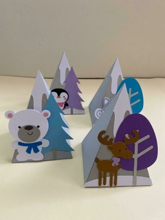 Caixa Pirâmide Espaçonave - Animais do Ártico - comprar online