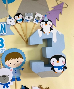 Letras e Número 3D - Animais do Ártico - comprar online