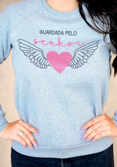 Blusa de Moletom Guardada pelo Senhor - comprar online