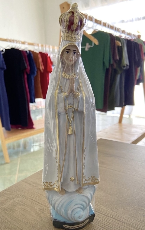 Imagem de Nossa Senhora de Fátima de Resina Nacional - 25 cm - comprar online