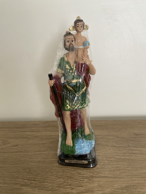 Imagem de São Cristóvão de Resina Nacional - 22 cm