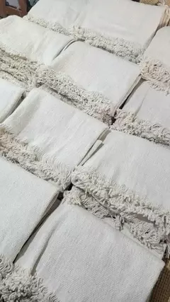 MANTAS EVENTOS TEJIDA TELAR CRUDO - comprar online