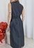 Vestido Couro Eco Revestido com poliuretano