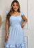 Vestido Longo alças babados detalhes em babados. - comprar online