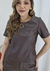 Blusa Manga Curta Couro PU - loja online