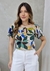 Blusa em viscose estampa Floral Blusa Thaynara