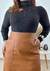 Blusa Manga Longa tricot gola alta na internet
