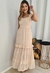 Vestido Mercia bege - Altina moda feminina