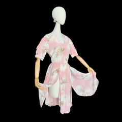 Vestido Pétalas anos 70 - B.Luxo