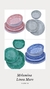 Melamina Set platos Linea Mare