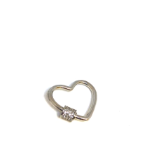 Dije candado corazon - Marfil Bijoux