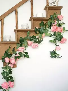 Enredadera Colgante Flores Rosas - comprar online