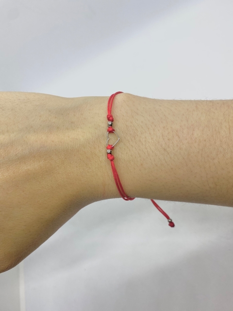 Pulsera corazon roja