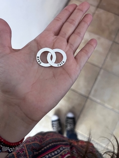 Dije colgante personalizado de mujer, arandelas de la vida x2 - comprar online