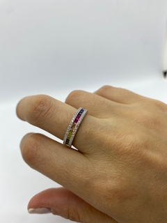 Anillo de mujer, medio sin fin, Rainbow - comprar online