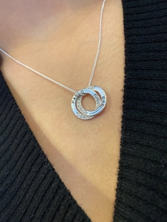 Dije colgante con piedras personalizado de mujer, Arandelas de la vida x2 en internet