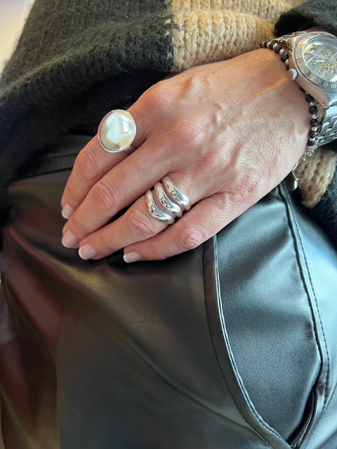 Anillo triple Lidia - comprar online