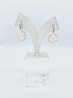 Aro argollita para mujer con perla, Circle - comprar online
