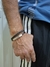 Pulsera de cuero, de hombre, Doble