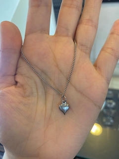 Conjunto cadena y dije corazon acero - comprar online