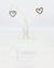 Aros de mujer corazon con piedras love