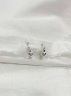 Aros argollita con dije, mujer, Dot