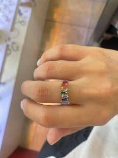 Anillo con piedras de mujer, Rainbow M - comprar online