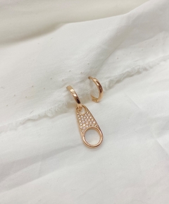 Aros argollita de mujer, tendencia, Shooter Rose
